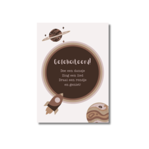 Verjaardagskaart Planeten